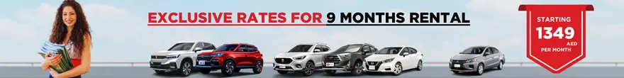 9 months car rental offer