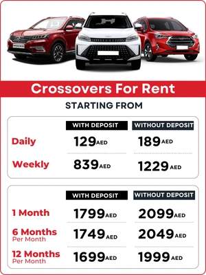 Crossover Rental Rate Card